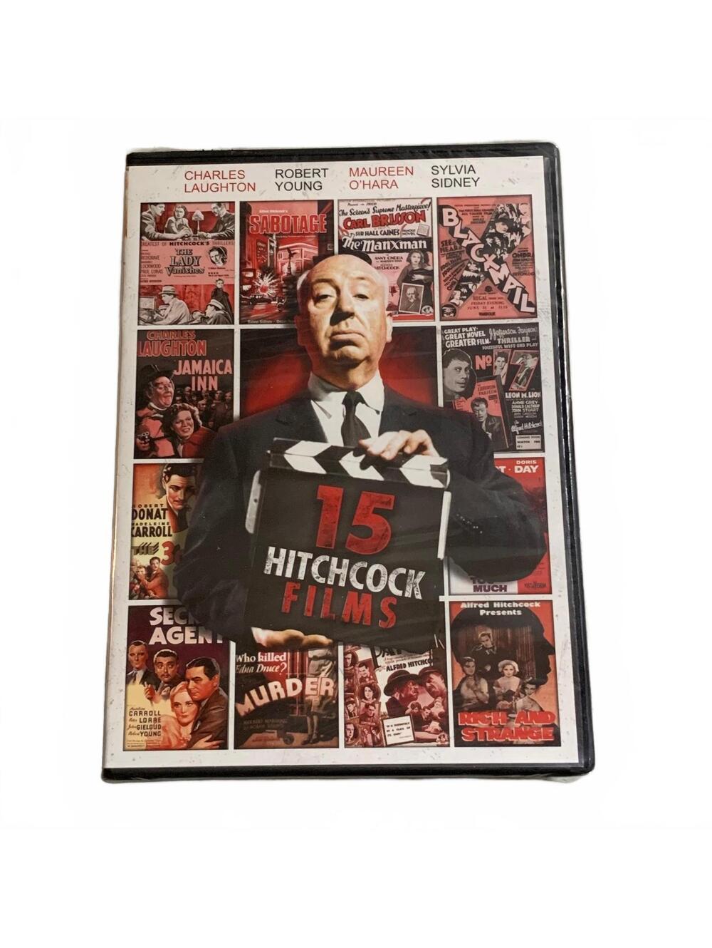 Alfred Hitchcock 15 Films DVD Box Set Collection Mystery Thriller Classics NEW